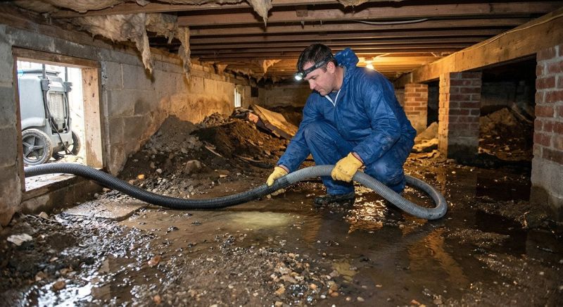 Crawlspace Water Cleanup in Scottsdale, AZ