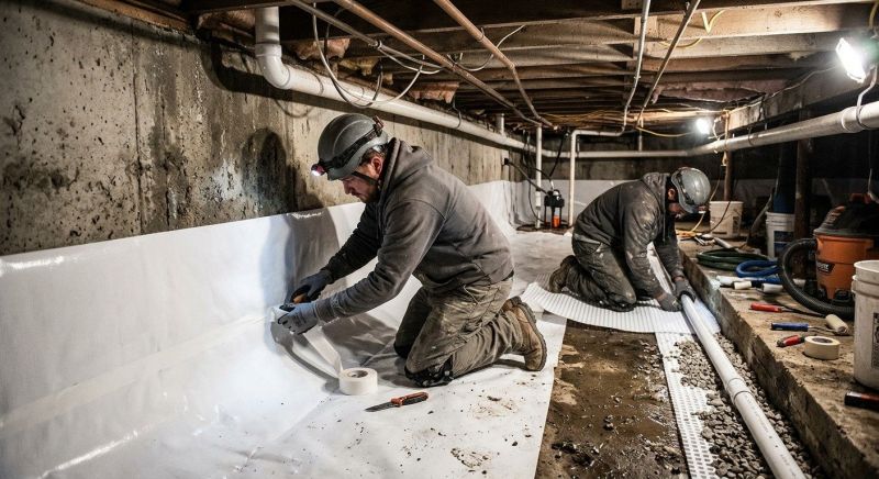 Crawlspace Waterproofing in Fredericksburg, VA